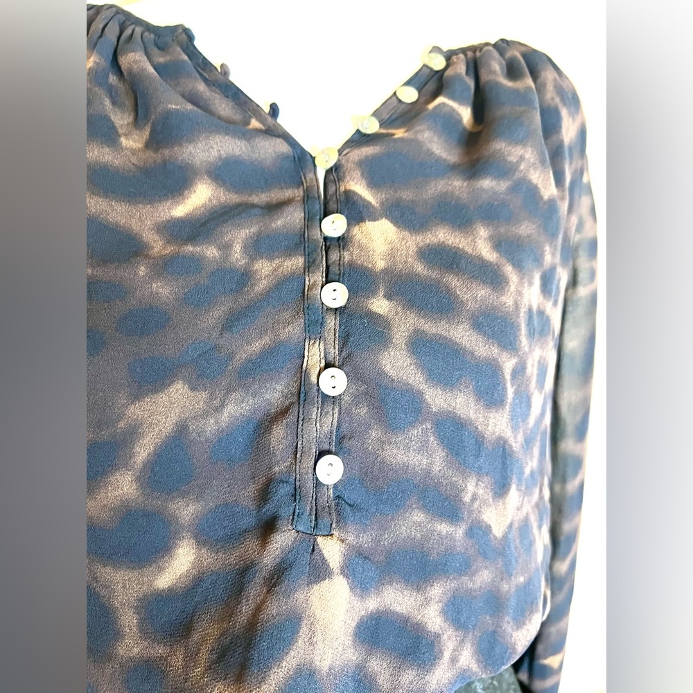 Rails Brown and Black Sheer Blouse - Picture 16 of 16